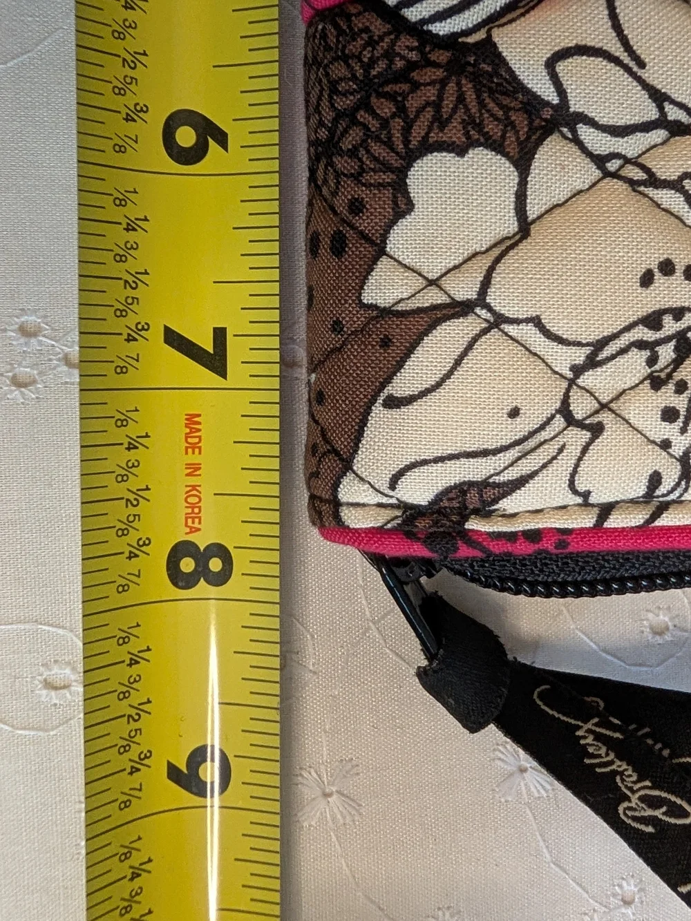 Vera Bradley Accordion Zip Wallet in Retired Mocha Rouge - Picture 4 of 6